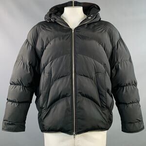 RANDOM IDENTITIES Size L Duvet Puffer Black Polyester Oversized Padded Jacket